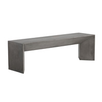 Nomad Grey Bench, view 4