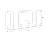 Hercules Aged Brown Console Table