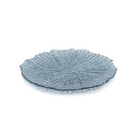 Icy Sapphire Glass Salad Plates, Set of 6 | Bone & Brass