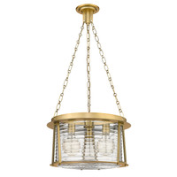 Rubbed Brass Cape Harbor Lighthouse Pendant, view 5