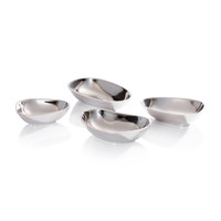 Charmin Assorted Nickel Condiment Bowls, Set 4 | Bone & Brass