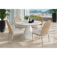 Calandri Greige - Louis Cream Dining Chair
