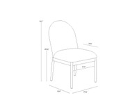 Calandri Greige - Louis Cream Dining Chair