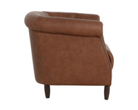 Marjorie Cognac Leather Lounge Chair