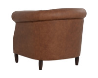 Marjorie Cognac Leather Lounge Chair