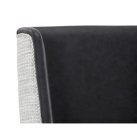Joplin Cantina Black / Vera White Pepper Counter Stool, view 2