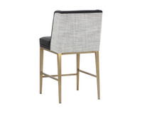 Joplin Cantina Black / Vera White Pepper Counter Stool