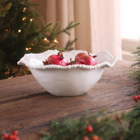 Vida Alegria Large Bowl White, view 6