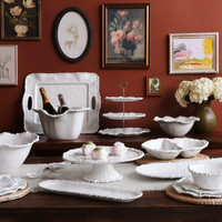 Vida Alegria Large Bowl White, view 12