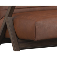 Peyton Bravo Cognac Lounge Chair, view 8
