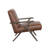 Peyton Bravo Cognac Lounge Chair, view 2