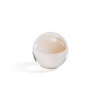 Amber Decorative Crystal Glass Ball - Alternate View | Bone & Brass