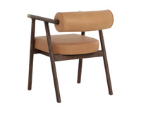 Sova Dining Antique Brown - Sahara Camel Leather Armchair