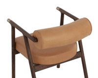 Sova Dining Antique Brown - Sahara Camel Leather Armchair