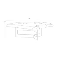 Wyatt Black / Dark Brown Coffee Table, view 7