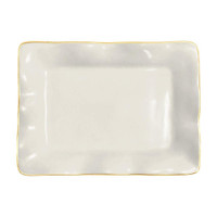 Encanto Vento Small Rectangular Tray (Cream) | Bone & Brass