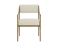 Leticia Dining Geralt Linen Armchair