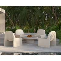 Kessel Cream Concrete Lounge Chair, view 2