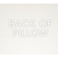 Back of the Posh Duo Royal Navy Pillow, showing its solid polyester fabric and seamless zippered cover.
