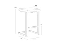 Boone Black - Bravo Cognac Counter Stool