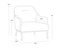 Cameron Nono Petrol Lounge Chair