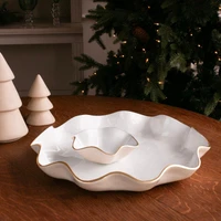 Encanto Carola Small Round Bowl (Cream White) - Bowl Side View | Bone & Brass