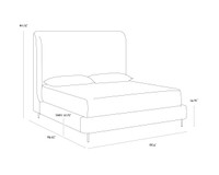 Tierra Queen - Bergen Taupe Bed
