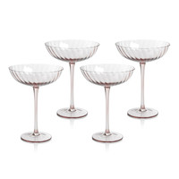 Sierra Optic Swirl Cocktail Glasses, Set 4, view 6