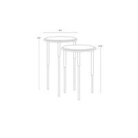 Kyrie Nesting End Tables (Set of 2)