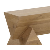 Gregor Rustic Oak Bench