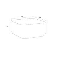 Strut Black Ombre Coffee Table