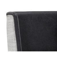 Joplin Barstool Cantina Black / Vera White Pepper, view 2