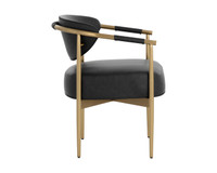Heloise Dining Bravo Black Armchair