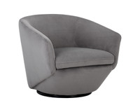 Treviso Swivel Antonio Charcoal Lounge Chair