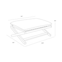 Bari Charcoal - Gracebay Grey Stool, view 3