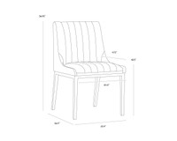 Halden Beige Linen Dining Chair