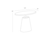 Kadin Grey Side Table