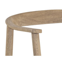 Jeremy Dining Weathered Oak - Dove Cream Armchair, view 3