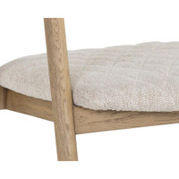 Jeremy Dining Weathered Oak - Dove Cream Armchair, view 2