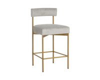 Seneca Antique Brass - Polo Club Stone Counter Stool