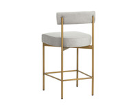 Seneca Antique Brass - Polo Club Stone Counter Stool