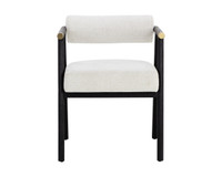 Sova Dining Black - Copenhagen White Armchair