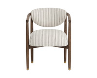 Sigrid Dining Antique Brown - Gifford Script Armchair