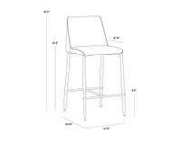 Renee Armour Grey / Dark Slate Counter Stool