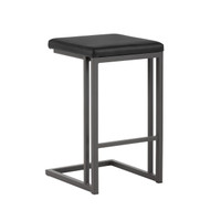 Boone Grey - Onyx Counter Stool