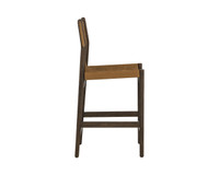 Argus Nubuck Caramel Leather Counter Stool