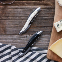 Forge de Laguiole Corkscrew Bone Handle - Corkscrew Detail | Bone & Brass