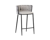 Sarai Belfast Heather Grey Counter Stool