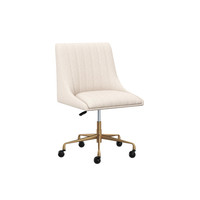 Halden Office Beige Linen Chair, view 2