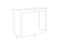 Axle Marble Look - Black Console Table